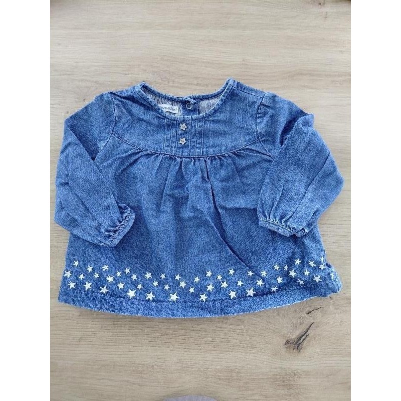 Chemisier jean Vertbaudet 18m TAILLE 18m