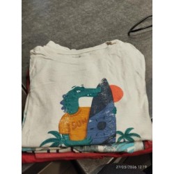 Tshirt mc blanc croco...