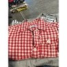 Chemise carreaux rouge TAILLE 18m