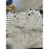 Ensemble salopette grise tshir TAILLE 18m