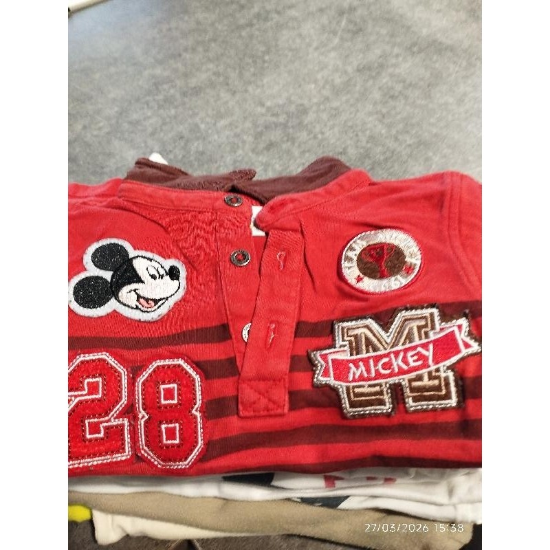 Polo ml rouge mickey TAILLE 18m