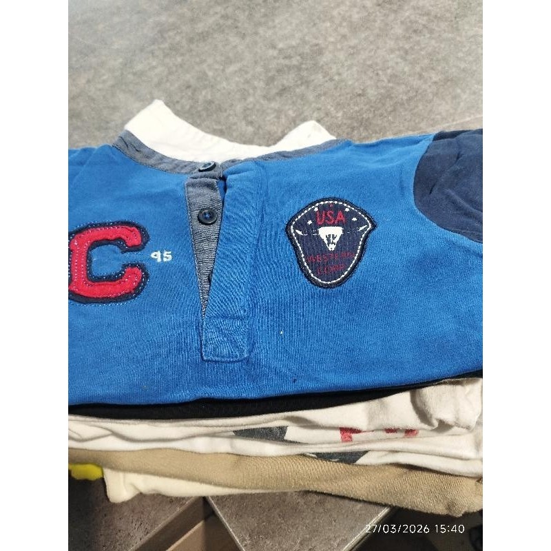 Polo ml bleu TAILLE 18m