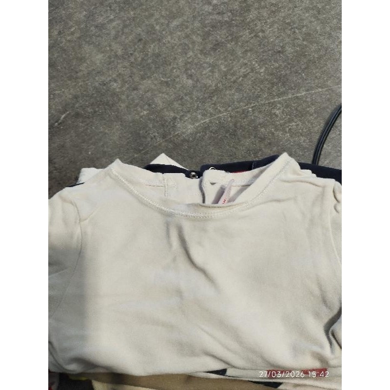 Tshirt ml blanc  TAILLE 18m