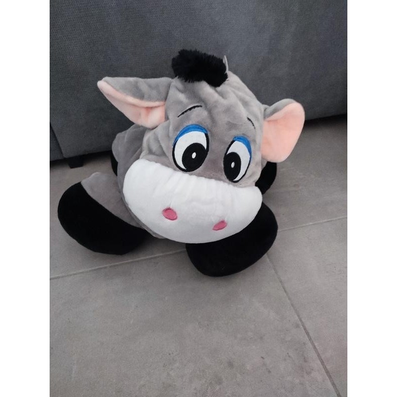 Grosse peluche âne 