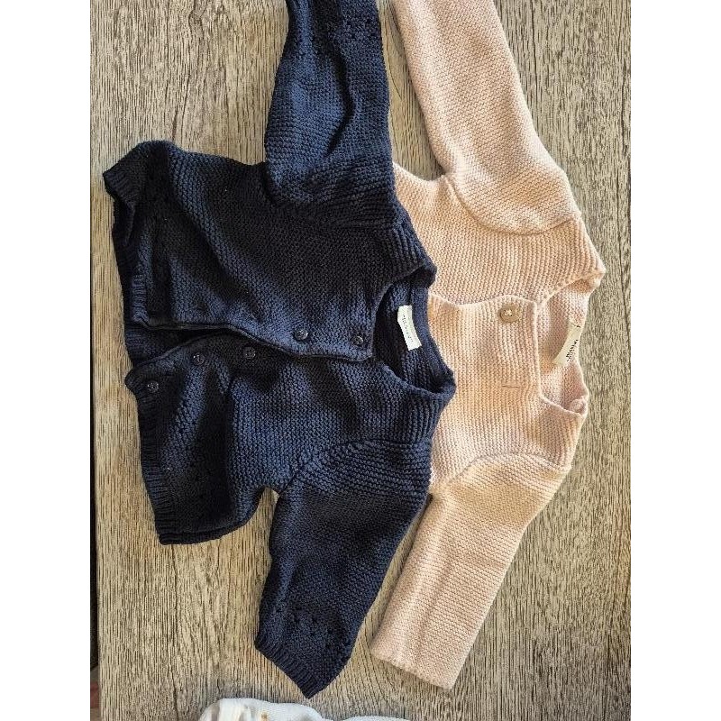 Gilet tape a l'œil rose et ble TAILLE 3mois 