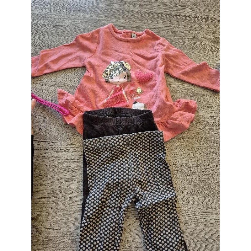 Ensemble poupée rose  TAILLE 6mois