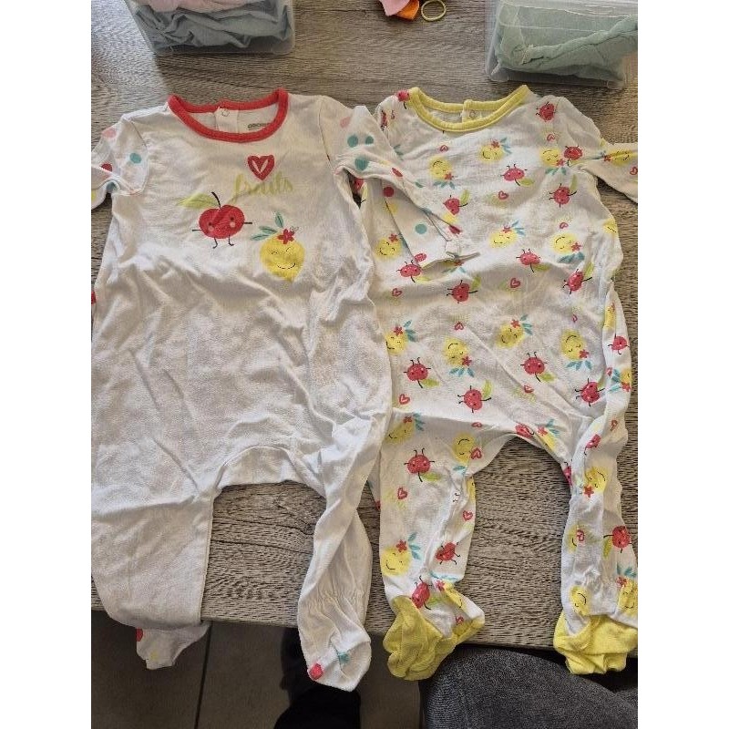 Lot 2 pyjama été orchestra  TAILLE 12mois 