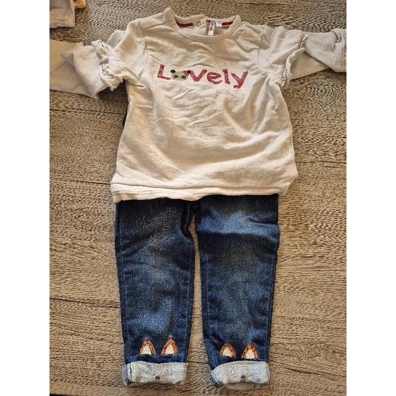 Ensemble jeans tee-shirt  TAILLE 18mois