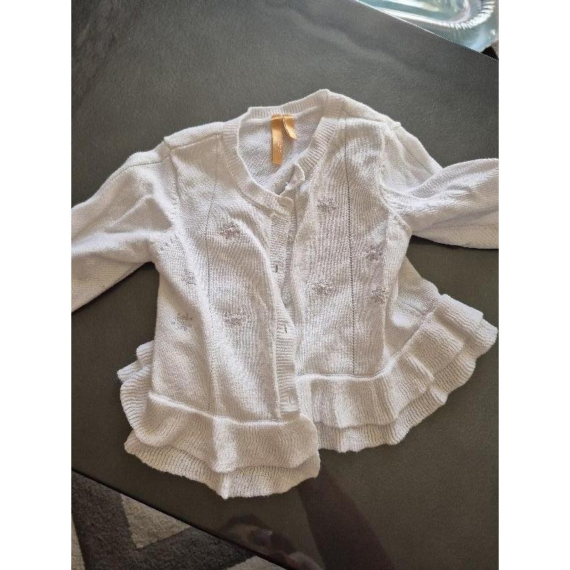 Gilet blanc orchestra  TAILLE 18mois