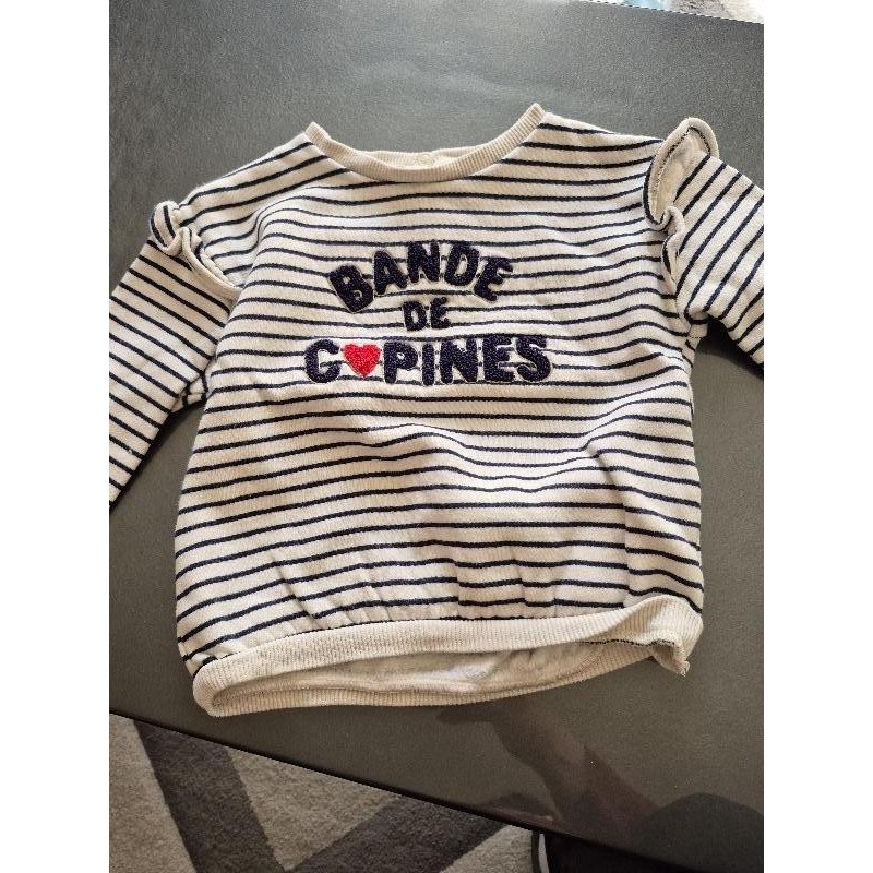 Pull marinière  TAILLE 24mois 