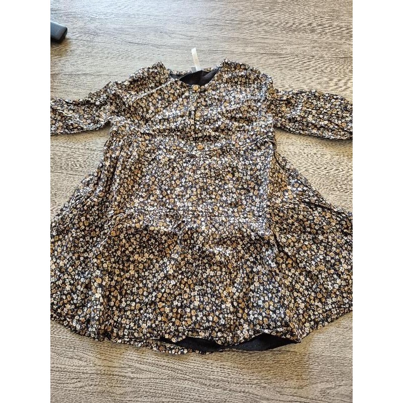 Robe fleur marron orchestra  TAILLE 3ans