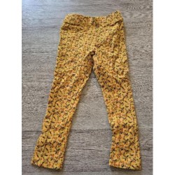 Pantalon jaune fleuri...