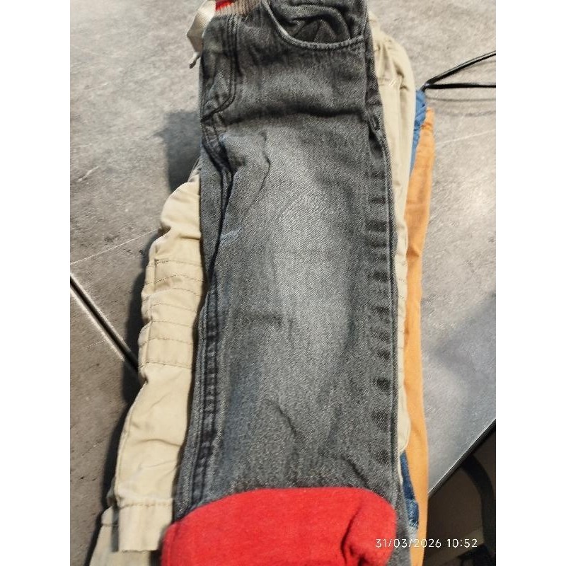 Jean's bébé rêve gris rouge TAILLE 18m