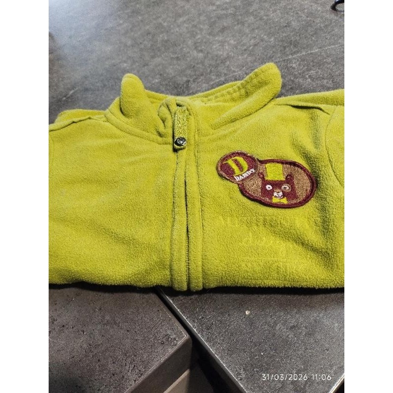 Polaire vert ours  TAILLE 18m