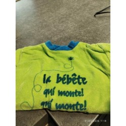 Pyj vert la bébête TAILLE 18m