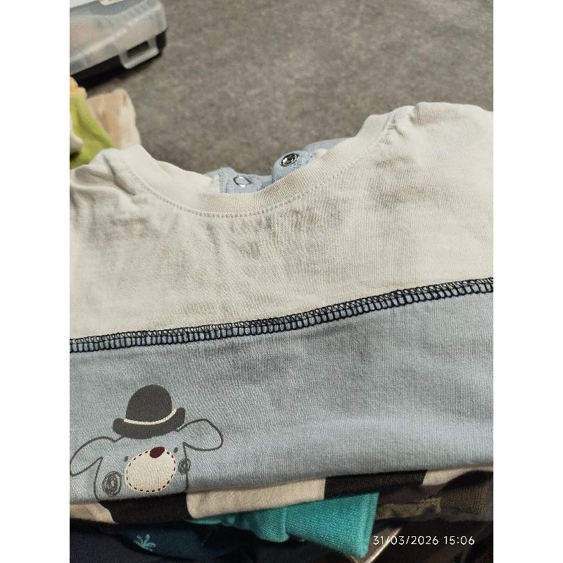 Tshirt ml mes p'tits cailloux  TAILLE 12 mois