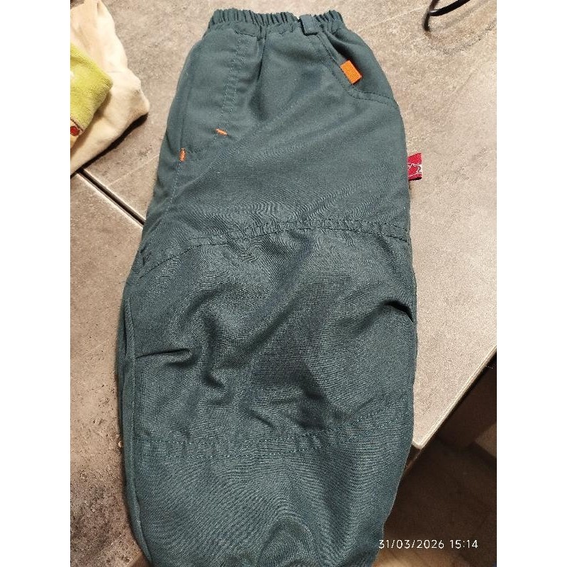 Pantalon vert orange TAILLE 12 mois