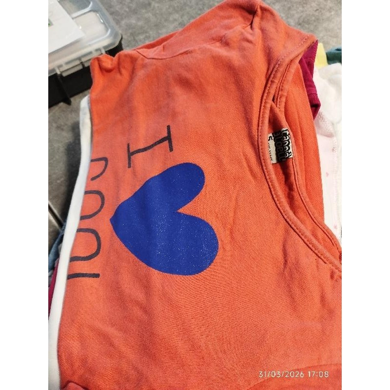 Tshirt ml orange tao TAILLE 5 a