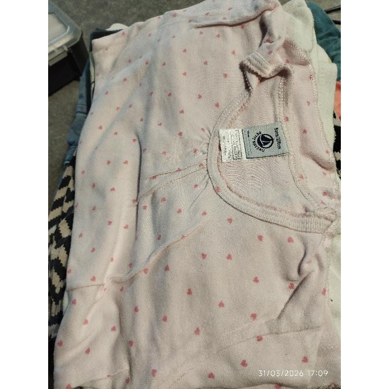 Tshirt ml rose petit beateau  TAILLE 5 a