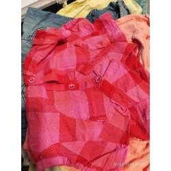 Chemisette carreaux rose...