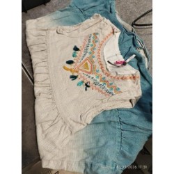 Robe orchestra beige bleu...