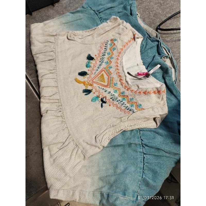 Robe orchestra beige bleu TAILLE 5 a