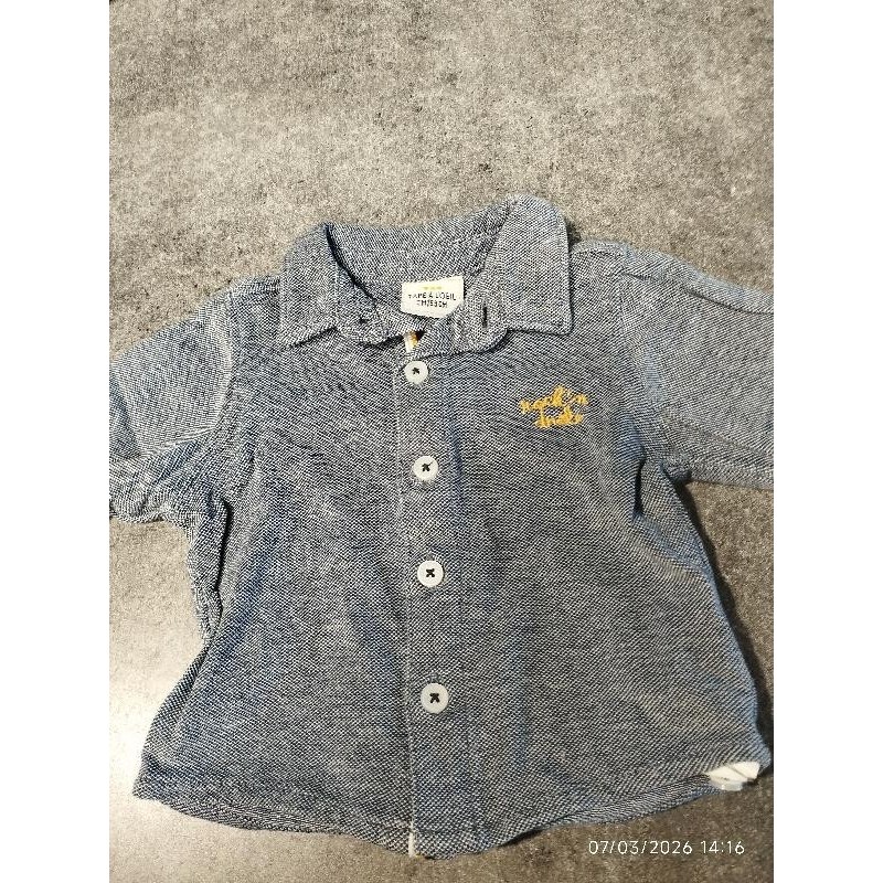 Polo ml tap bleu TAILLE 3 mois