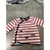 T shirt ml terre de marin rayé rouge blanc bl TAILLE 3 mois