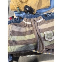 Gilet fermeture marron vert...