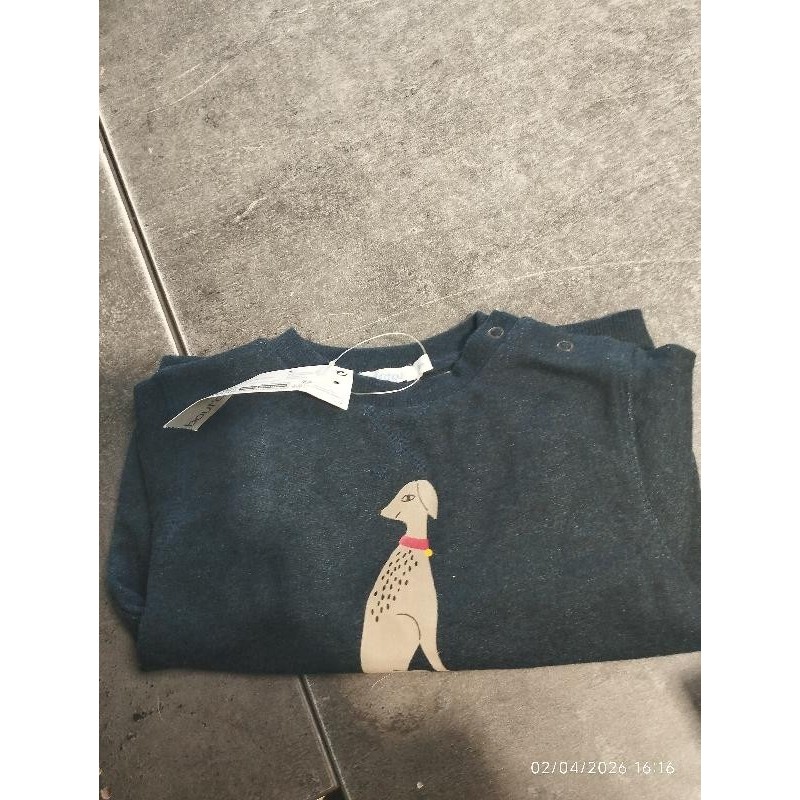 Sweat bout'chou bleu TAILLE 18m