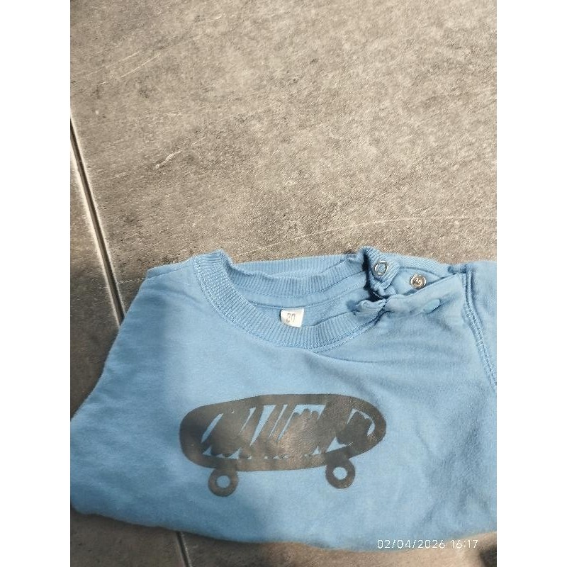 Sweat bleu TAILLE 18m