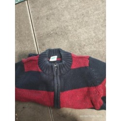 Gilet tex rayé bleu TAILLE 18m