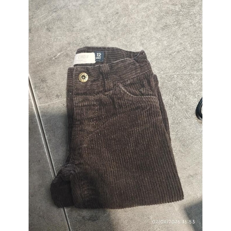 Pantalon bout'chou marron TAILLE 12 mois