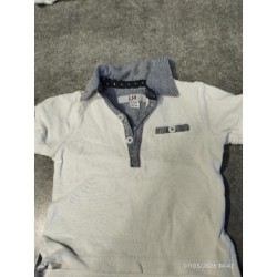 Polo lh mc bleu et blanc...