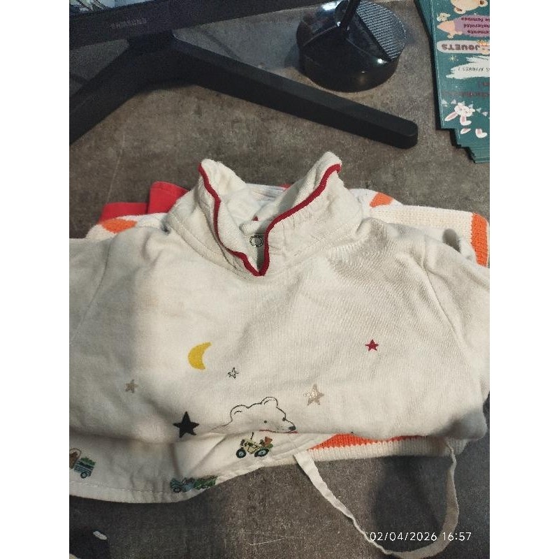 Tshirt ml petit bateau ours TAILLE 12 mois