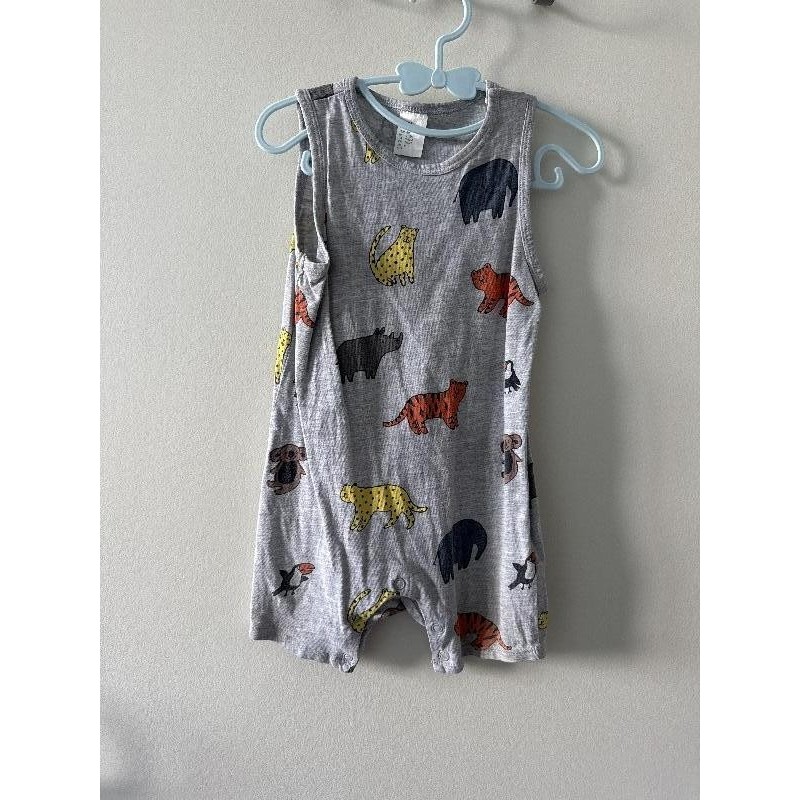 Barboteuse gris animaux  TAILLE 9-12 mois 