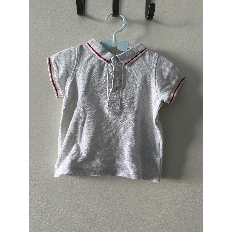 Polo blanc  TAILLE 18 mois 