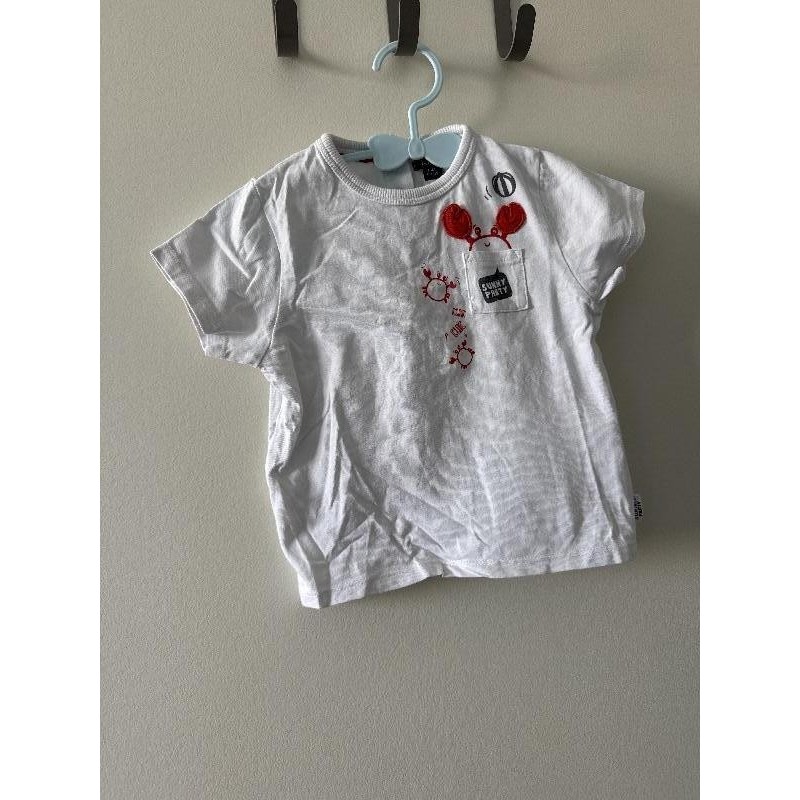 T-shirt Kiabi, blanc rouge TAILLE 18 mois 