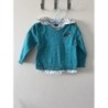 Pull bleu avec col  TAILLE 18 mois 