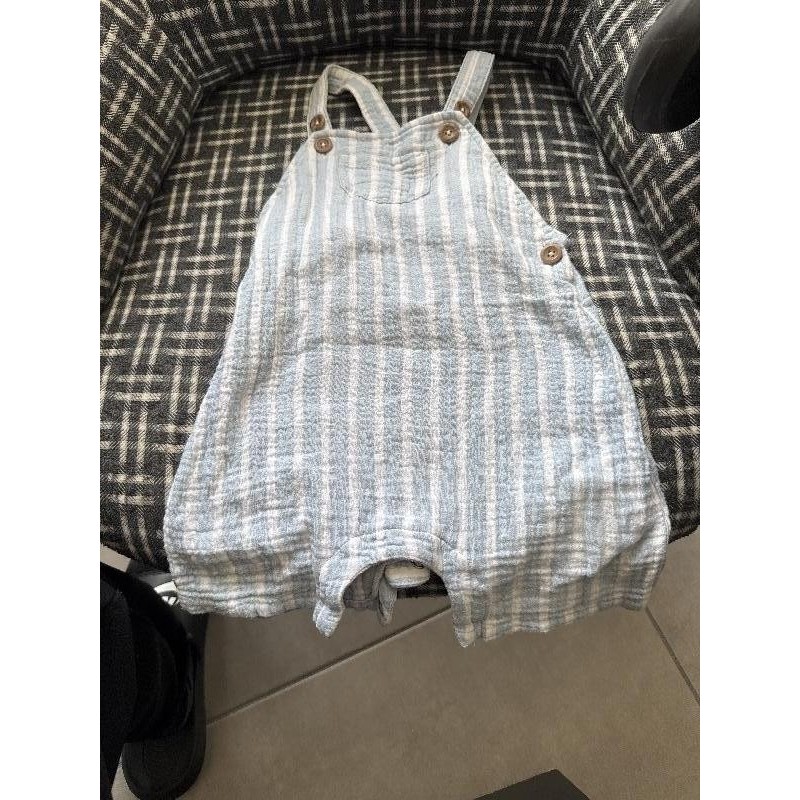 Salopette bleu à rayure 