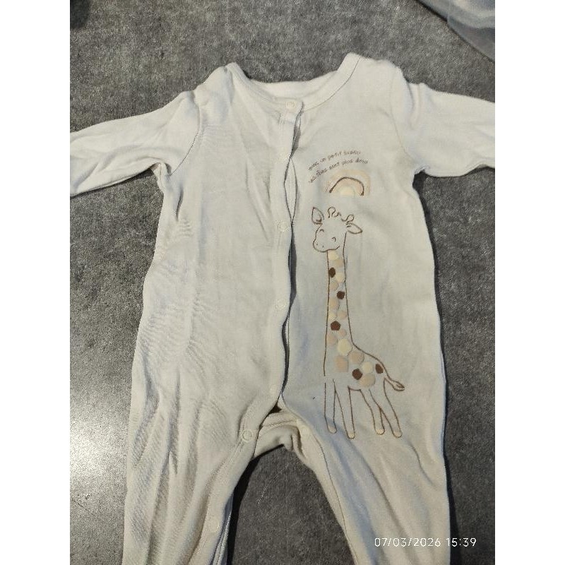 Pyjamas été kimbaloo beige girafe  TAILLE 3 mois