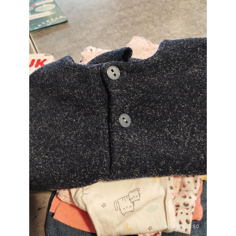 Pull bleu chalet TAILLE 3m