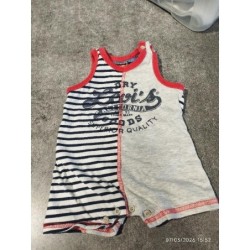 Salopette short Levi's gris...