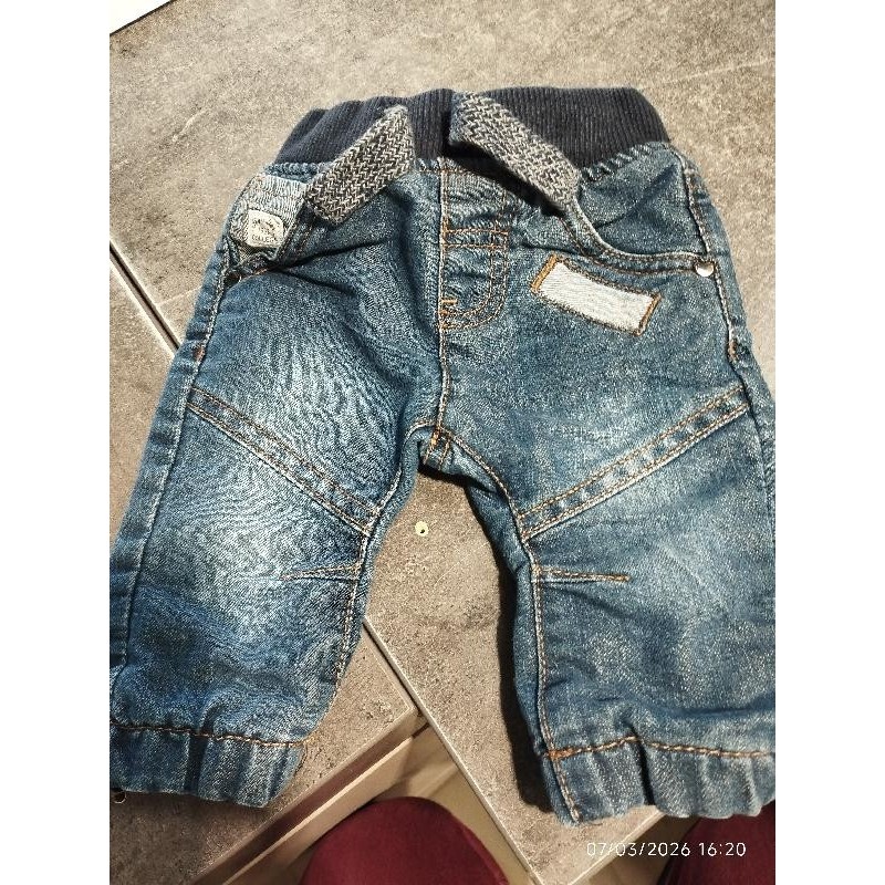 Pantalon bleu doublé baby TAILLE 3 mois