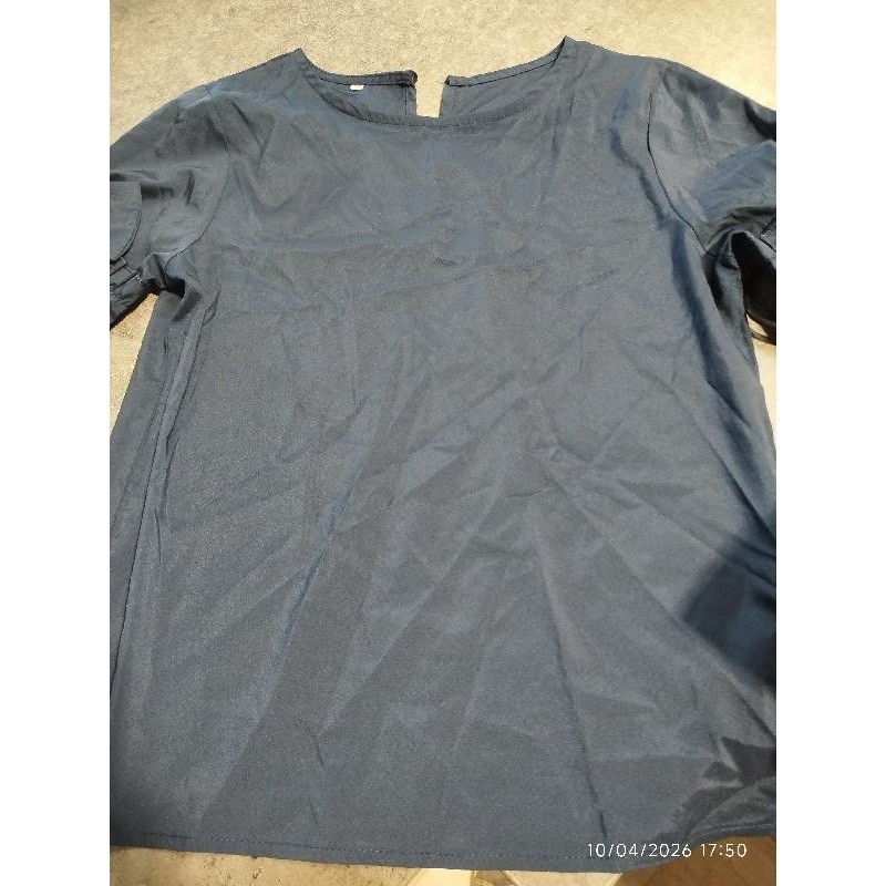 Haut manche bleu TAILLE M
