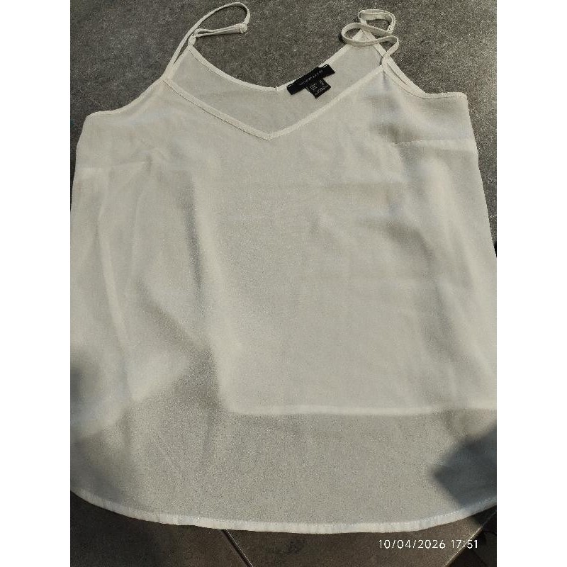 Débardeur blanc atmosphèra TAILLE M
