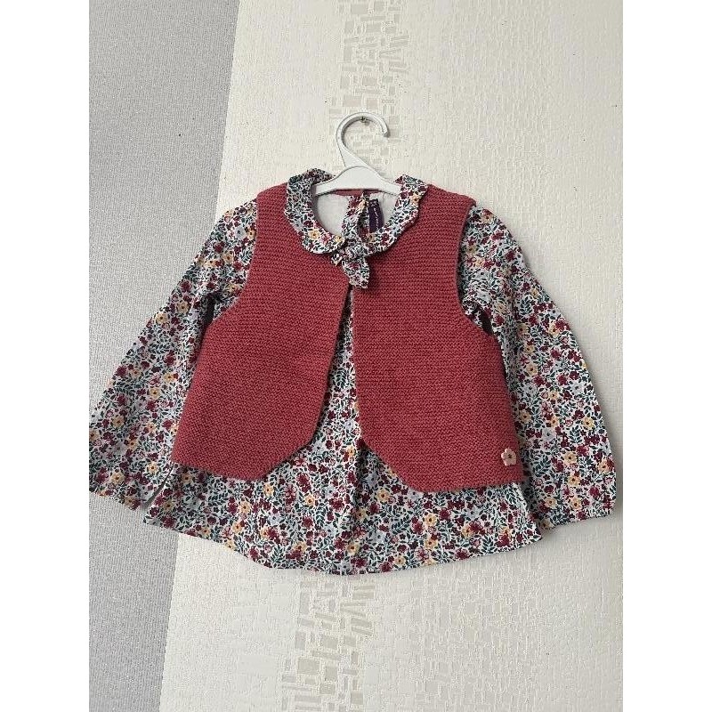 Tunique avec son gilet sans manches TAILLE 6