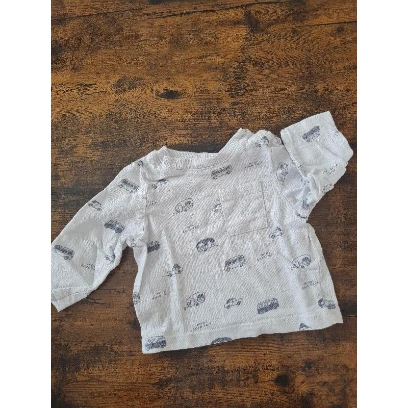 Tee shirt manches longue blanc TAILLE 1M