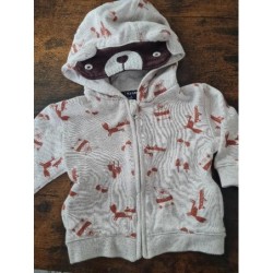 Gilet marron avec des...