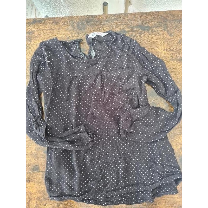 Tunique noir à pois TAILLE 5A